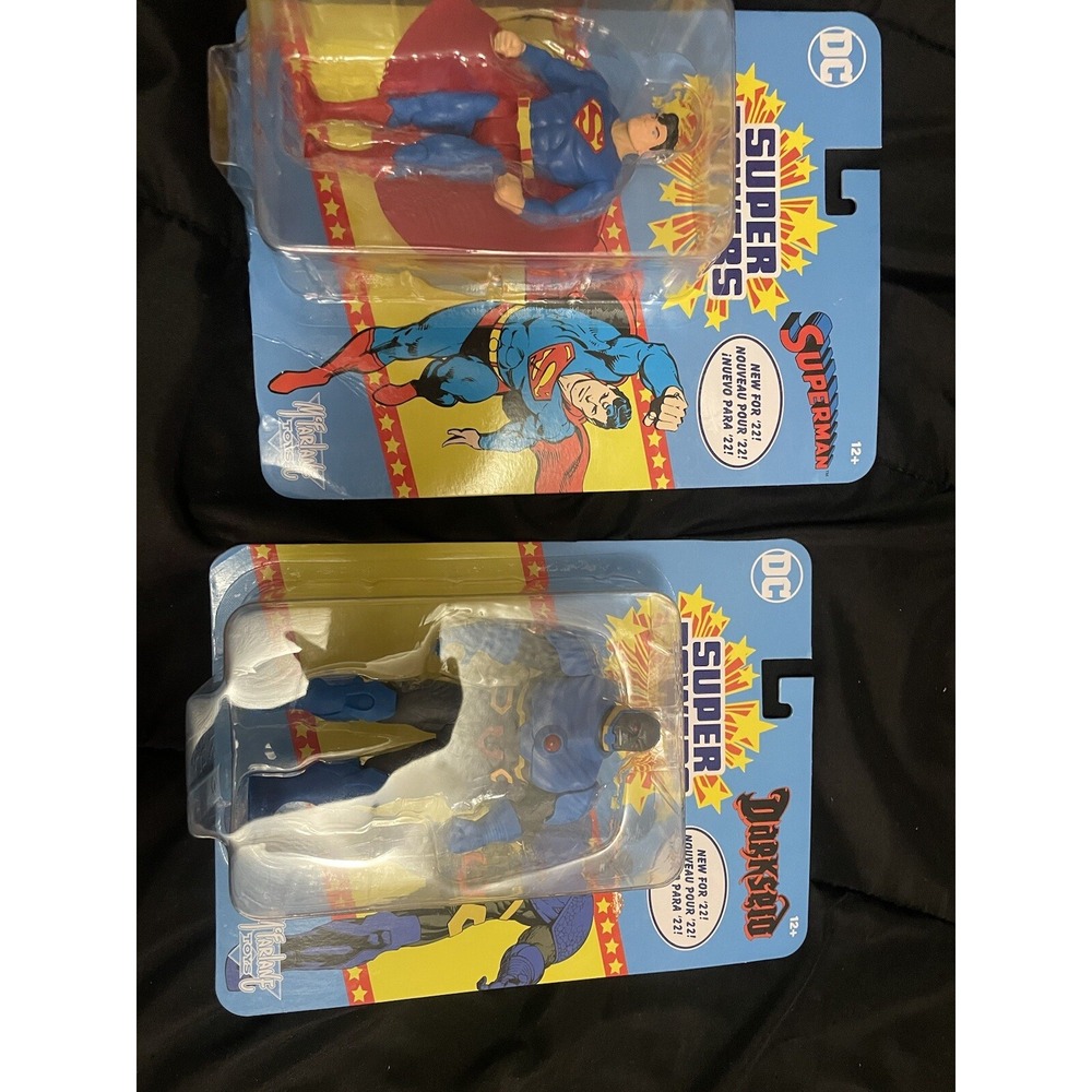 McFarlane Superman and darkside figures NIB SEALED‎